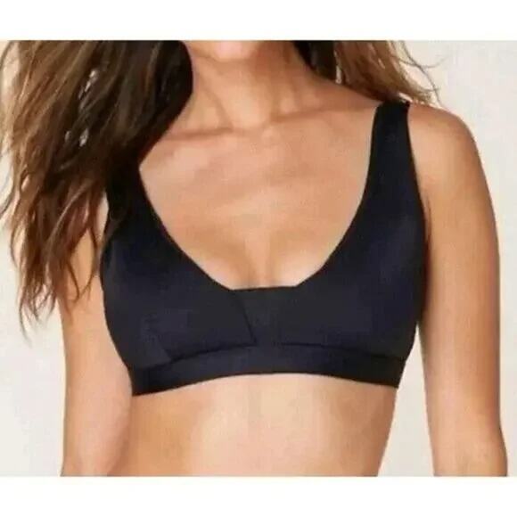 NWT Andie Swim The Tahiti Bikini Top Removable Pads Adjustable Straps M Black - Picture 12 of 15